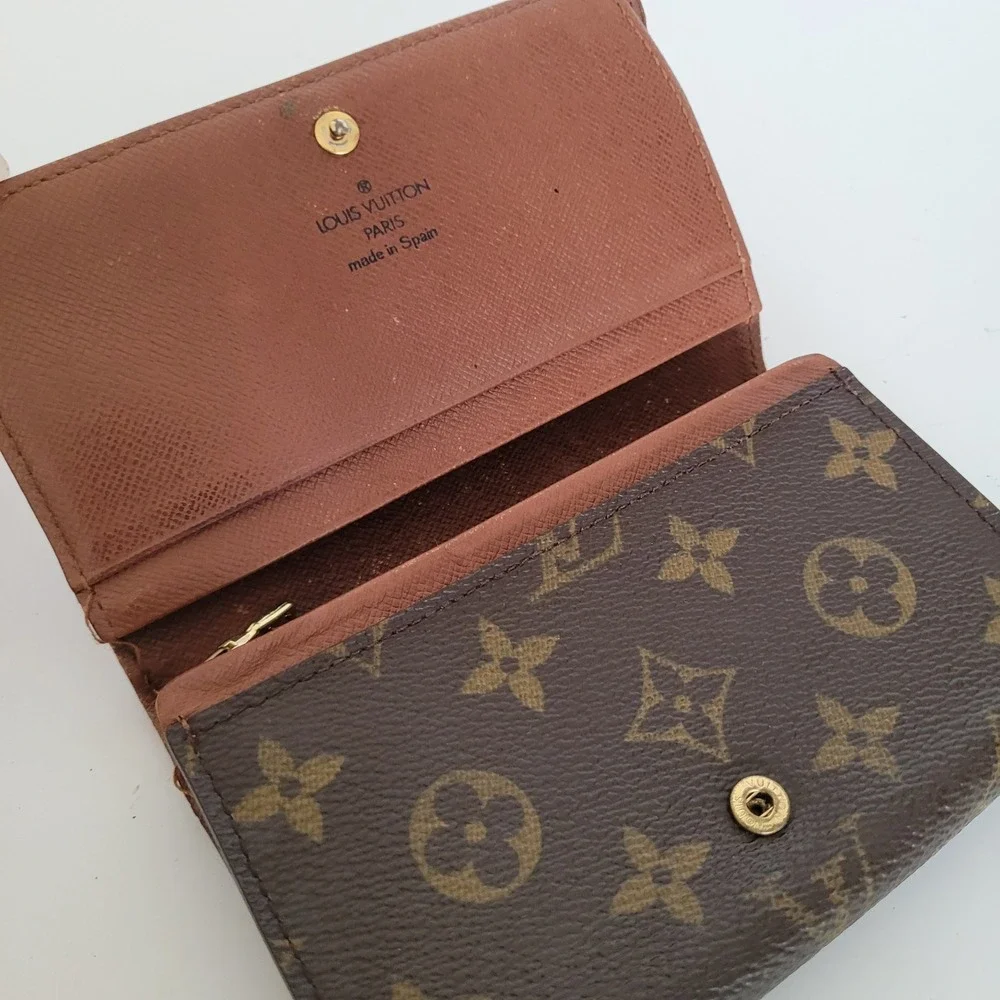 Louis Vuitton Monogram Canvas Portefeuille Tresor Wallet Brown CA0050
